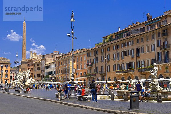 Piazza Navona  Rom  Latium  Italien  Europa