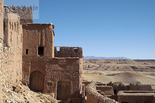 Lehmhäuser  Ait Ben Haddou  Provinz Ouarzazate  Souss-Massa-Draâ  Marokko  Afrika