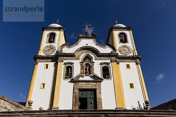 Kirche Igreja de Santa Efigenia dos Pretos  Ouro Preto  Minas Gerais  Brasilien  Südamerika