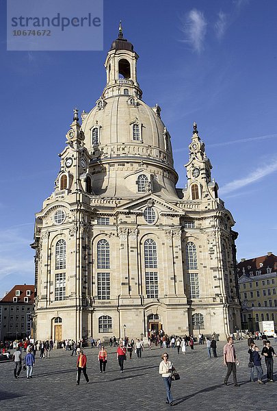Frauenkirche  Neumarkt  Altstadt  Dresden  Sachsen  Deutschland  Europa