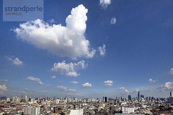 Panorama-Blick vom Grand China Princess Hotel  Skyline  Stadtansicht mit Baiyoke Tower  Chinatown  Bangkok  Thailand  Asien