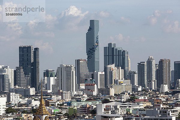 Panorama-Blick vom Grand China Princess Hotel  Skyline  Stadtansicht mit Mahanakhon Tower  Chinatown  Bangkok  Thailand  Asien