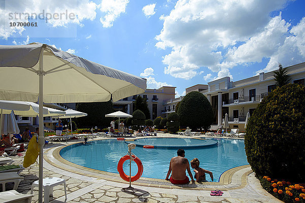 Das Schwimmbad im Epirus-Palast in Ioannina  Provinz Epirus in Griechenland