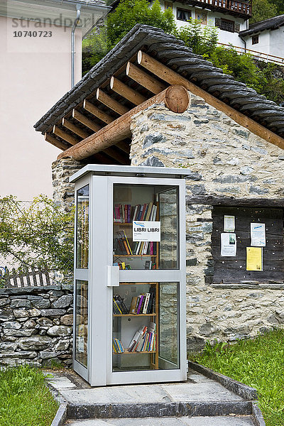 Schweiz  Calanca-Tal  öffentliche Bibliothek