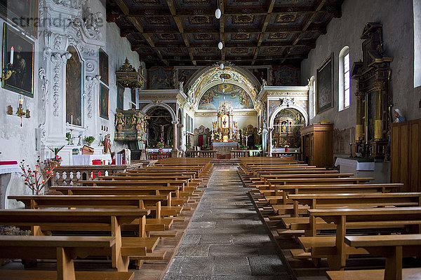 Schweiz  Calanca-Tal  Kirche St. Maria Calanca