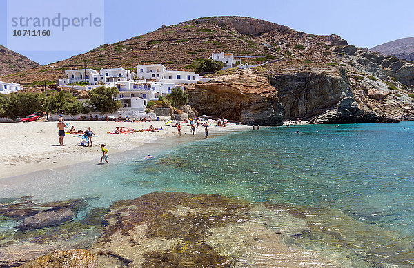 Griechenland  Kykladen  Insel Folegandros  Strand von Agali