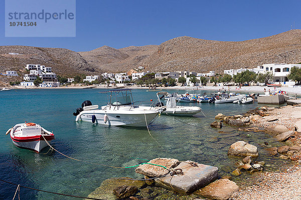 Griechenland  Kykladen  Insel Folegandros  der Hafen