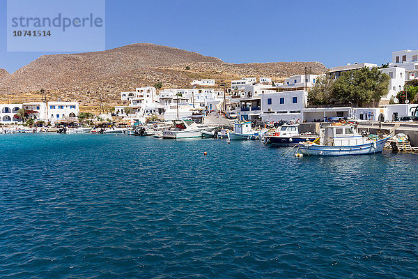 Griechenland  Kykladen  Insel Folegandros  der Hafen