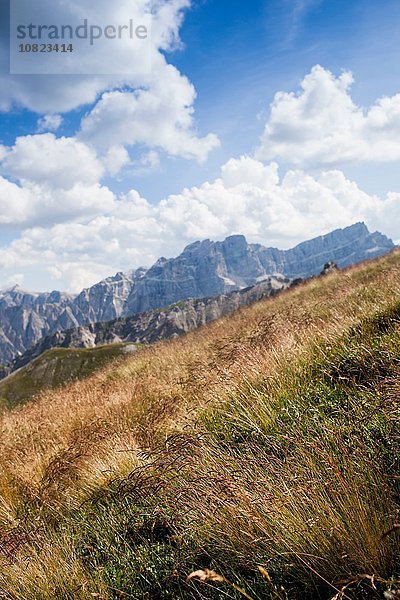 Steilhang und Berge  Brixen  Dolomiten  Österreich