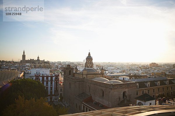 Luftbild der Stadt  Sevilla  Spanien