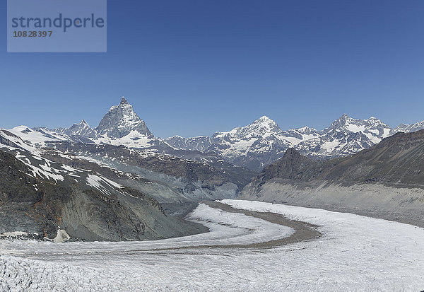 Gletscher in abgelegenen Bergen