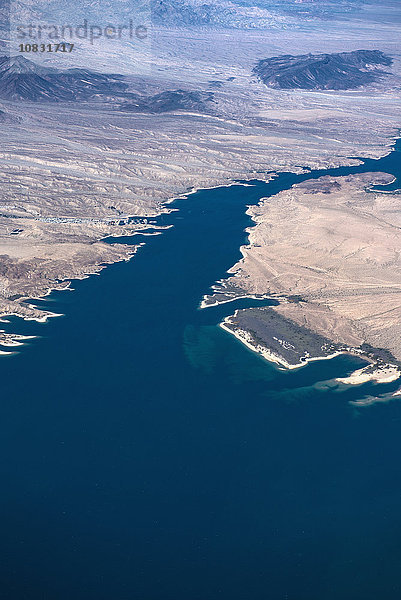 Luftaufnahme des Lake Mohave  Nevada  Vereinigte Staaten
