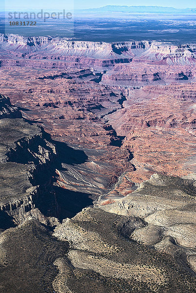 Luftaufnahme des Grand Canyon  Arizona  Vereinigte Staaten