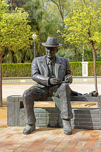 Statue von Ribalta  Castellon de la Plana  Valencia  Spanien  Europa