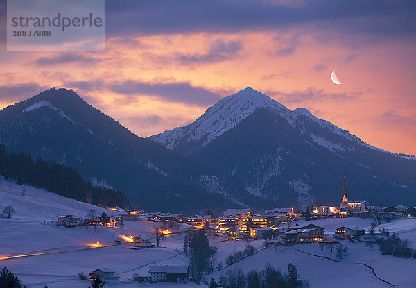 Hinterthiersee im Winter  Tirol  Österreich  Europa