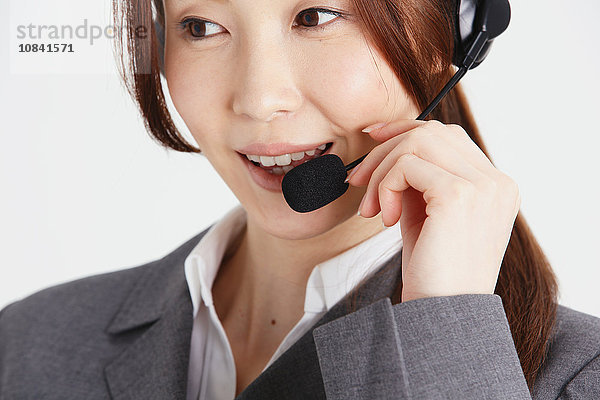 Attraktive japanische Büroangestellte