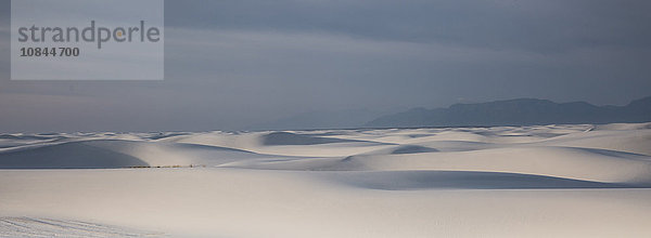 Panorama der ruhigen weißen Sanddüne  White Sands  New Mexico  USA