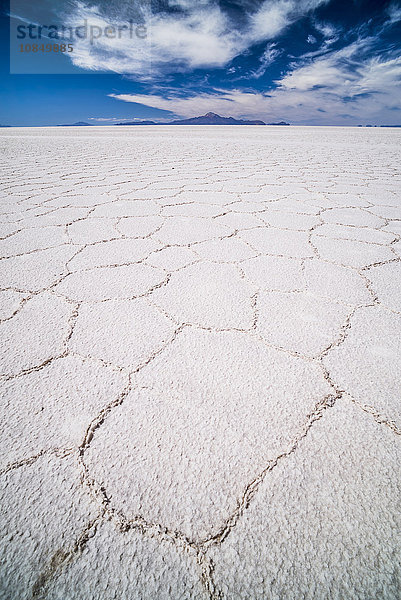 Landschaft der Salinen von Uyuni (Salar de Uyuni)  Uyuni  Bolivien  Südamerika