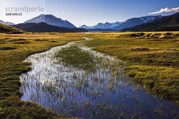 Andengebirge  vom Perito-Moreno-Nationalpark aus gesehen  Provinz Santa Cruz  Patagonien  Argentinien  Südamerika