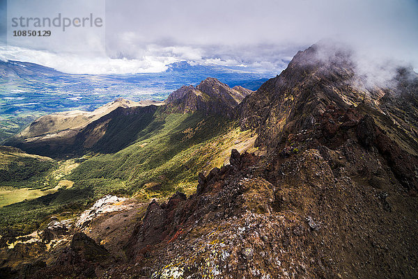 Gipfel des Vulkans Ruminahui  Nationalpark Cotopaxi  Straße der Vulkane  Ecuador  Südamerika