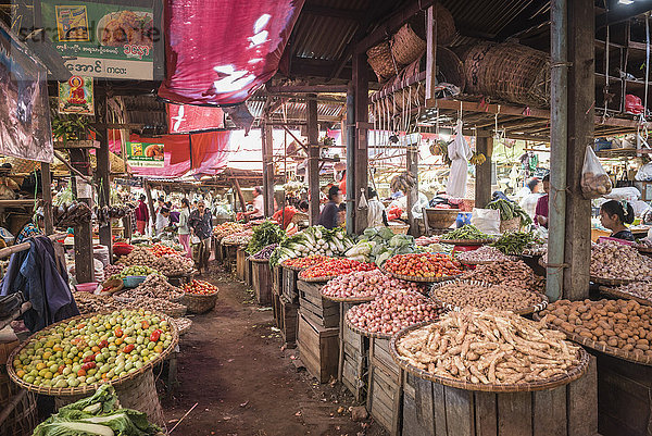 Pyin Oo Lwin (Pyin U Lwin) Markt  Myanmar (Birma)  Asien
