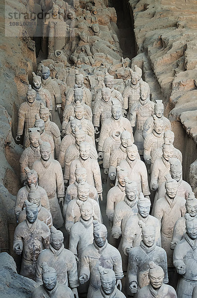Museum der Terrakotta-Krieger  Mausoleum des ersten Qin-Kaisers  Xian  Provinz Shaanxi  China  Asien