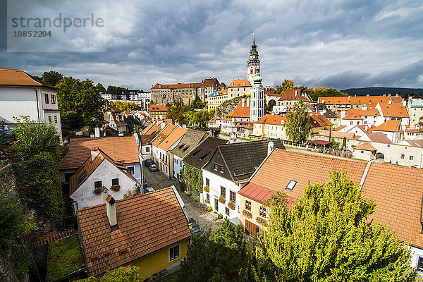 Blick über die Stadt  UNESCO-Welterbe  Cesky Krumlov  Tschechische Republik  Europa