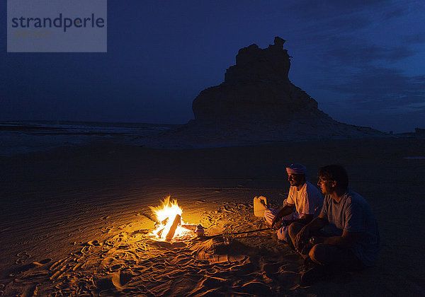 Lagerfeuer in der Wüste  Ägypten