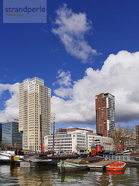 Hafen  Rotterdam  Niederlande  Europa