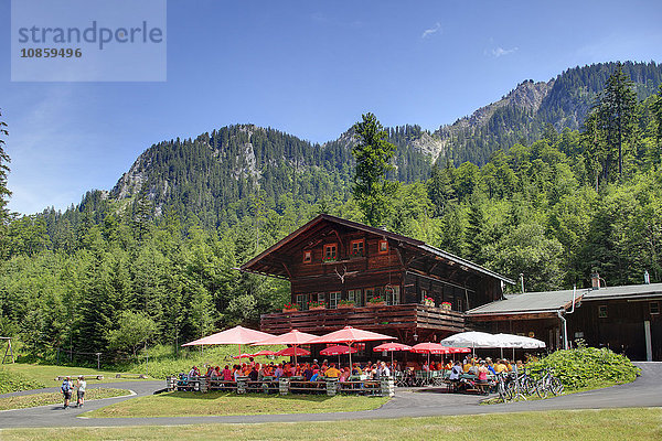 Berggasthof  Ammergauer Alpen  Bleckenau  Allgäu  Bayern  Deutschland  Europa