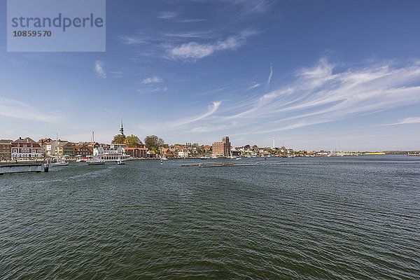 Blick auf Kappeln  Schleswig-Holstein  Deutschland  Europa