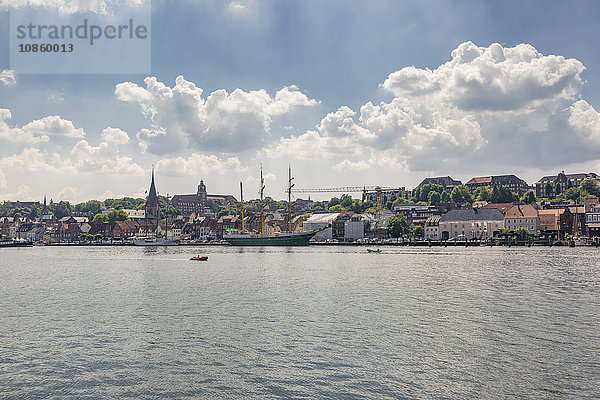 Skyline  Flensburg  Schleswig-Holstein  Deutschland  Europa