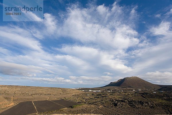 Vulkanische Landschaft  Lanzarote  Kanarische Inseln  Teneriffa  Spanien