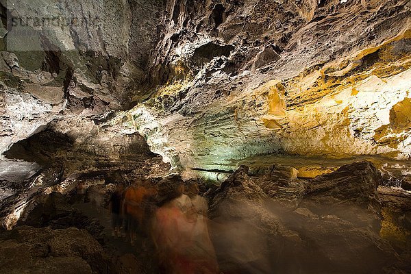 Höhle Los Verdes  Lanzarote  Kanarische Inseln  Teneriffa  Spanien