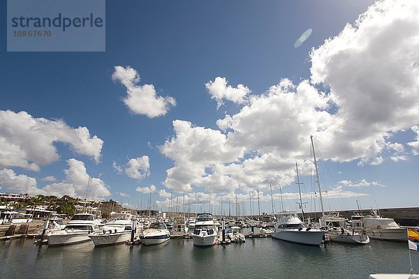 Yachthafen Puerto Calero  Lanzarote  Kanarische Inseln  Teneriffa  Spanien