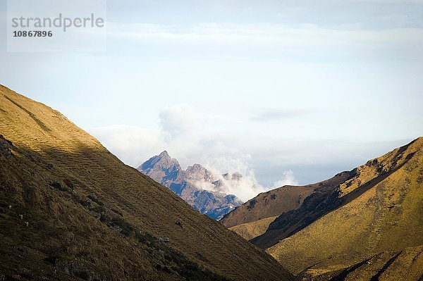 Blick auf die Schneekappe bei Qelqanqa  Peru