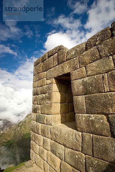 Außenansicht des Hauses in Machu Picchu  Peru