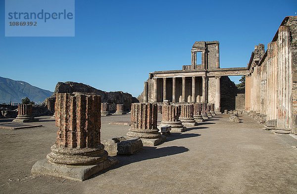 Ruinen des Forums  Pompeji  Kampanien  Italien