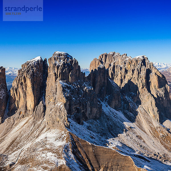Berggipfel  Dolomiten  Italien vom Hubschrauber aus aufgenommen