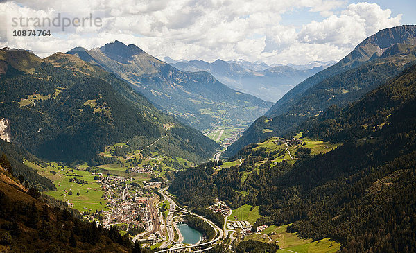 Airolo- und Leventinatal  Gotthardpass  Tessin  Schweiz