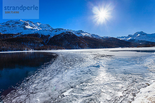Winterlandschaft  Engadin  Schweiz