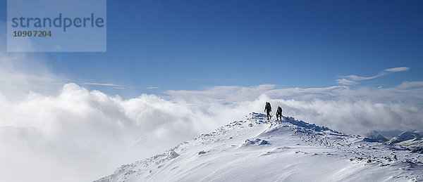 Schottland  Glencoe  Stob Dearg  Bergsteigen im Winter