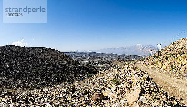 Oman  Jabal Akhdar Mountains  Wadi Nakhar at Jebel Shams  road