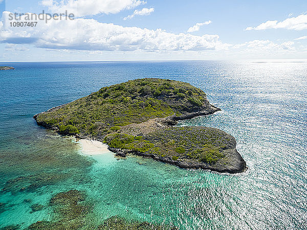 West Indies  Antigua and Barbuda  Antigua  aerial view  York Island  Great Deep Bay