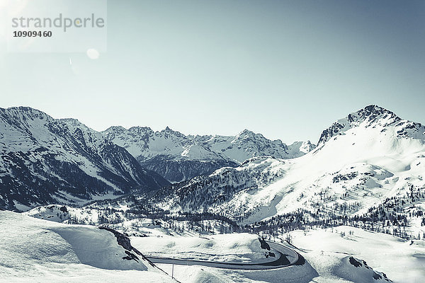 Italien  Poschiavo im Winter