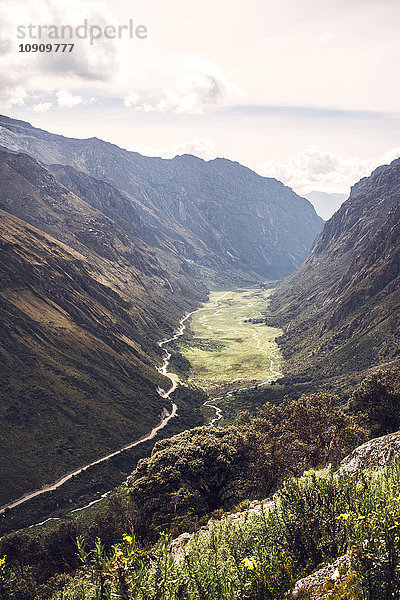 Peru  Huaraz  Blick ins Tal