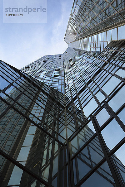 Deutschland  Frankfurt  Fassade Deutsche Bank Wolkenkratzer