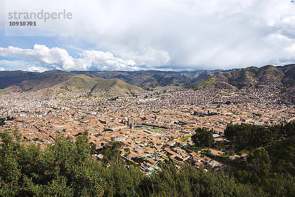 Peru  Cusco  Blick auf die Stadt