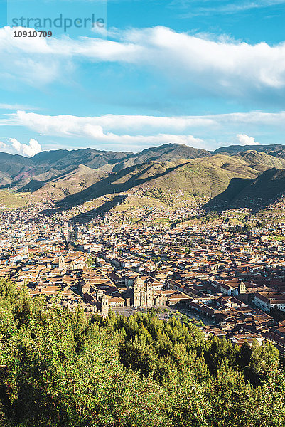 Peru  Cusco  Blick auf die Stadt