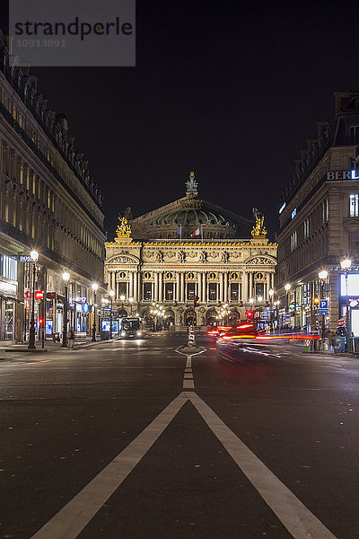 Frankreich  Paris  Blick zum Palais Garnier bei Nacht